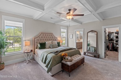 This nearly new residence is situated on a corner lot within the on Members Club At St. James Plantation in North Carolina - for sale on GolfHomes.com, golf home, golf lot