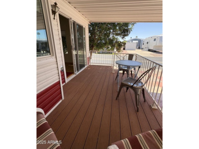 Beautifully updated 1994 park model in Carriage Manor, a premier on Fountain of the Sun Country Club in Arizona - for sale on GolfHomes.com, golf home, golf lot