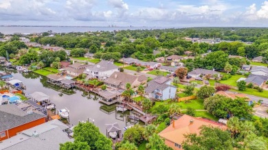 Welcome to this stunning home in the Santa Rosa Shores Canal on Tiger Point Golf and Country Club in Florida - for sale on GolfHomes.com, golf home, golf lot