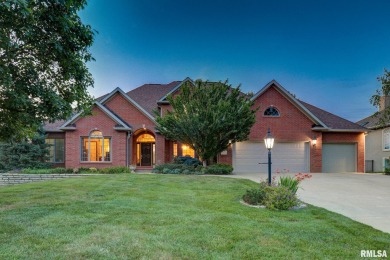 This custom built all brick home situated on the signature fifth on WeaverRidge Golf Club in Illinois - for sale on GolfHomes.com, golf home, golf lot