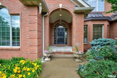 This custom built all brick home situated on the signature fifth on WeaverRidge Golf Club in Illinois - for sale on GolfHomes.com, golf home, golf lot
