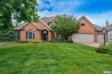 This custom built all brick home situated on the signature fifth on WeaverRidge Golf Club in Illinois - for sale on GolfHomes.com, golf home, golf lot