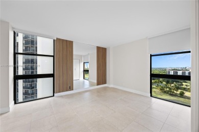 Step into this beautifully remodeled corner unit, where modern on Turnberry Isle Resort and Club in Florida - for sale on GolfHomes.com, golf home, golf lot