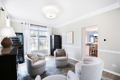 An elegantly updated two-story residence in the prestigious on Hawthorn Woods Country Club in Illinois - for sale on GolfHomes.com, golf home, golf lot