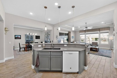 Welcome to this beautiful Fresco model home with a golf cart on Wildhorse Golf Club of Robson Ranch in Texas - for sale on GolfHomes.com, golf home, golf lot