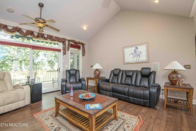 Golf course views, sun-filled rooms, and a massive 23x43 4-car on Tellico Village -The Links At Kahite Golf Course in Tennessee - for sale on GolfHomes.com, golf home, golf lot