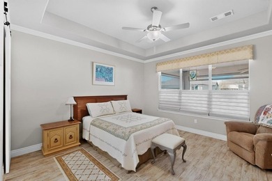 Welcome to this beautiful Fresco model home with a golf cart on Wildhorse Golf Club of Robson Ranch in Texas - for sale on GolfHomes.com, golf home, golf lot