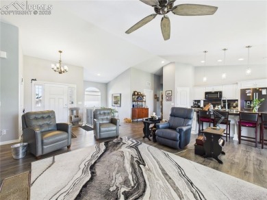 Welcome to this stunning ranch-style home overlooking the golf on Desert Hawk At Pueblo West in Colorado - for sale on GolfHomes.com, golf home, golf lot