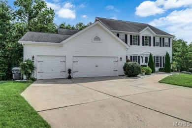 Curb appeal beyond compare! This majestic Winghaven 2-story on Winghaven Country Club in Missouri - for sale on GolfHomes.com, golf home, golf lot