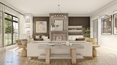 This traditional style house plan boasts 2,846 square feet of on River Landing Golf Course in North Carolina - for sale on GolfHomes.com, golf home, golf lot