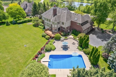 Discover a stunning estate that combines luxury and comfort on Royal Hawk Country Club in Illinois - for sale on GolfHomes.com, golf home, golf lot