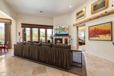 Desirable hacienda home on premium lot with unobstructed golf & on The Country Club At DC Ranch in Arizona - for sale on GolfHomes.com, golf home, golf lot