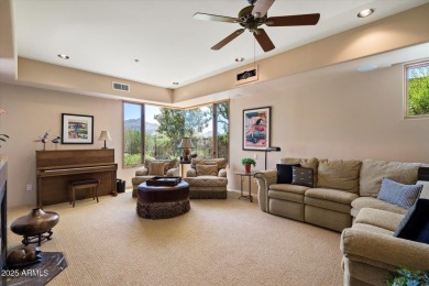 Desirable hacienda home on premium lot with unobstructed golf & on The Country Club At DC Ranch in Arizona - for sale on GolfHomes.com, golf home, golf lot