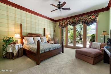 Desirable hacienda home on premium lot with unobstructed golf & on The Country Club At DC Ranch in Arizona - for sale on GolfHomes.com, golf home, golf lot