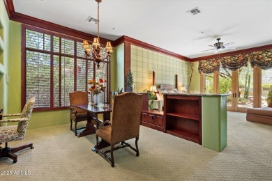 Desirable hacienda home on premium lot with unobstructed golf & on The Country Club At DC Ranch in Arizona - for sale on GolfHomes.com, golf home, golf lot
