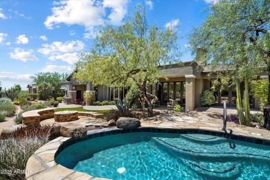 Desirable hacienda home on premium lot with unobstructed golf & on The Country Club At DC Ranch in Arizona - for sale on GolfHomes.com, golf home, golf lot
