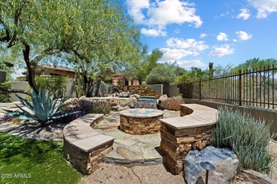 Desirable hacienda home on premium lot with unobstructed golf & on The Country Club At DC Ranch in Arizona - for sale on GolfHomes.com, golf home, golf lot