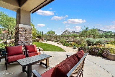 Desirable hacienda home on premium lot with unobstructed golf & on The Country Club At DC Ranch in Arizona - for sale on GolfHomes.com, golf home, golf lot
