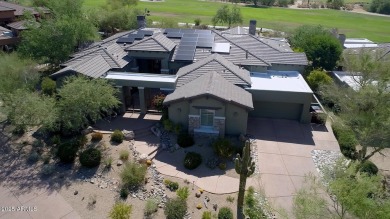 Desirable hacienda home on premium lot with unobstructed golf & on The Country Club At DC Ranch in Arizona - for sale on GolfHomes.com, golf home, golf lot