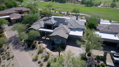 Desirable hacienda home on premium lot with unobstructed golf & on The Country Club At DC Ranch in Arizona - for sale on GolfHomes.com, golf home, golf lot