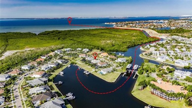 851 Manns Harbor Drive | 5 Bed | 5 Bath | 100+ Ft Waterfront | on Apollo Beach Golf and Sea Club in Florida - for sale on GolfHomes.com, golf home, golf lot