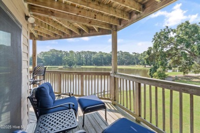 Expansive golf and water views abound in this spacious condo on Oyster Bay Golf Links in North Carolina - for sale on GolfHomes.com, golf home, golf lot