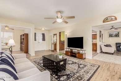 Step through the double entry doors into a comfortable on Ahwatukee Country Club in Arizona - for sale on GolfHomes.com, golf home, golf lot