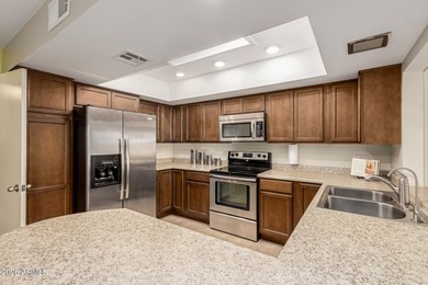 Step through the double entry doors into a comfortable on Ahwatukee Country Club in Arizona - for sale on GolfHomes.com, golf home, golf lot