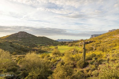 Nestled in a serene, gated community on a near-acre lot on Gold Canyon Golf Resort - Dinosaur Mountain in Arizona - for sale on GolfHomes.com, golf home, golf lot