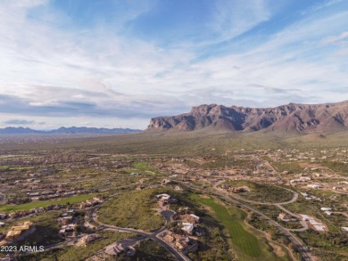 Nestled in a serene, gated community on a near-acre lot on Gold Canyon Golf Resort - Dinosaur Mountain in Arizona - for sale on GolfHomes.com, golf home, golf lot