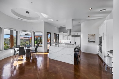 Stunning custom residence perfectly positioned on a private 1 on FireRock Country Club in Arizona - for sale on GolfHomes.com, golf home, golf lot