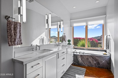 Stunning custom residence perfectly positioned on a private 1 on FireRock Country Club in Arizona - for sale on GolfHomes.com, golf home, golf lot