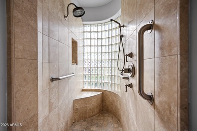 Stunning custom residence perfectly positioned on a private 1 on FireRock Country Club in Arizona - for sale on GolfHomes.com, golf home, golf lot