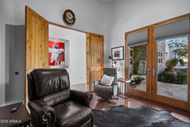 Stunning custom residence perfectly positioned on a private 1 on FireRock Country Club in Arizona - for sale on GolfHomes.com, golf home, golf lot