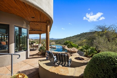 Stunning custom residence perfectly positioned on a private 1 on FireRock Country Club in Arizona - for sale on GolfHomes.com, golf home, golf lot