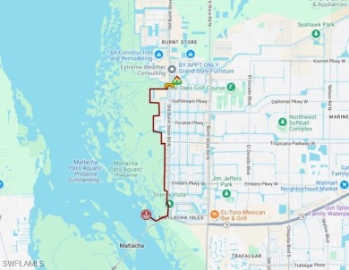 Nice and Cleared GULF ACCESS LOT with a NEW SEAWALL in place on Burnt Store Golf Club in Florida - for sale on GolfHomes.com, golf home, golf lot