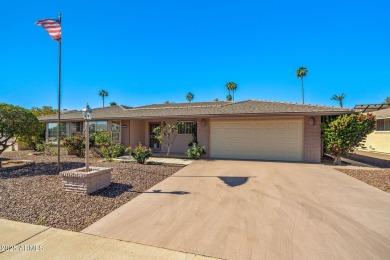 Welcome to this well-maintained 3-bedroom, 2-bathroom home on Sun City Lakes West and East in Arizona - for sale on GolfHomes.com, golf home, golf lot