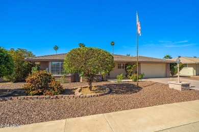 Welcome to this well-maintained 3-bedroom, 2-bathroom home on Sun City Lakes West and East in Arizona - for sale on GolfHomes.com, golf home, golf lot