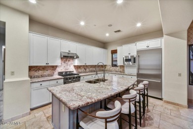 ABSOLUTELY GORGEOUS VILLA backing to the championship tee on the on Superstition Mountain Club - Lost Gold in Arizona - for sale on GolfHomes.com, golf home, golf lot