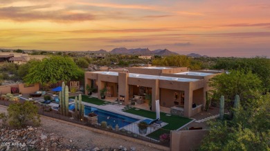 Twice celebrated in Phoenix Home & Garden Magazine, this 4,300 on Whisper Rock Golf Club  in Arizona - for sale on GolfHomes.com, golf home, golf lot