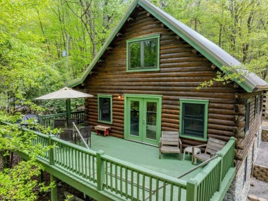 Escape to 'Rustic Refuge', a charming LOG CHALET nestled within on Alpine Lake Resort in West Virginia - for sale on GolfHomes.com, golf home, golf lot