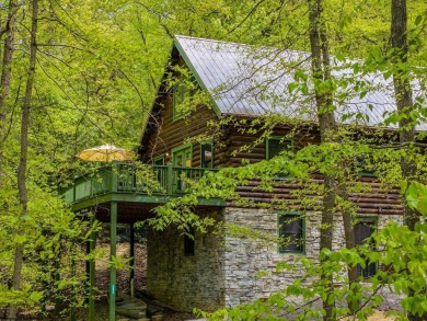 Escape to 'Rustic Refuge', a charming LOG CHALET nestled within on Alpine Lake Resort in West Virginia - for sale on GolfHomes.com, golf home, golf lot