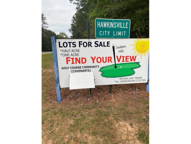 Building lot overlooking a small creek and view of several golf on Southern Hills Golf Club in Georgia - for sale on GolfHomes.com, golf home, golf lot