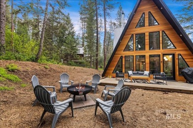 Escape to the mountains in this stunning modern A-frame cabin on Terrace Lakes Golf Resort in Idaho - for sale on GolfHomes.com, golf home, golf lot