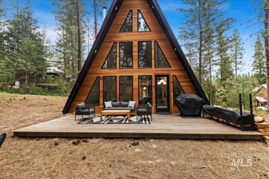 Escape to the mountains in this stunning modern A-frame cabin on Terrace Lakes Golf Resort in Idaho - for sale on GolfHomes.com, golf home, golf lot