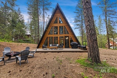 Escape to the mountains in this stunning modern A-frame cabin on Terrace Lakes Golf Resort in Idaho - for sale on GolfHomes.com, golf home, golf lot