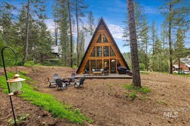 Escape to the mountains in this stunning modern A-frame cabin on Terrace Lakes Golf Resort in Idaho - for sale on GolfHomes.com, golf home, golf lot