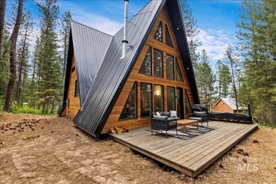 Escape to the mountains in this stunning modern A-frame cabin on Terrace Lakes Golf Resort in Idaho - for sale on GolfHomes.com, golf home, golf lot