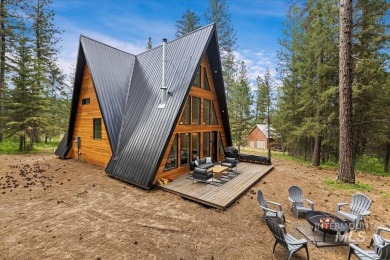 Escape to the mountains in this stunning modern A-frame cabin on Terrace Lakes Golf Resort in Idaho - for sale on GolfHomes.com, golf home, golf lot