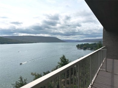 Enjoy the sunrises on the balcony with million dollar lakeviews on Bristol Harbour Golf Club in New York - for sale on GolfHomes.com, golf home, golf lot